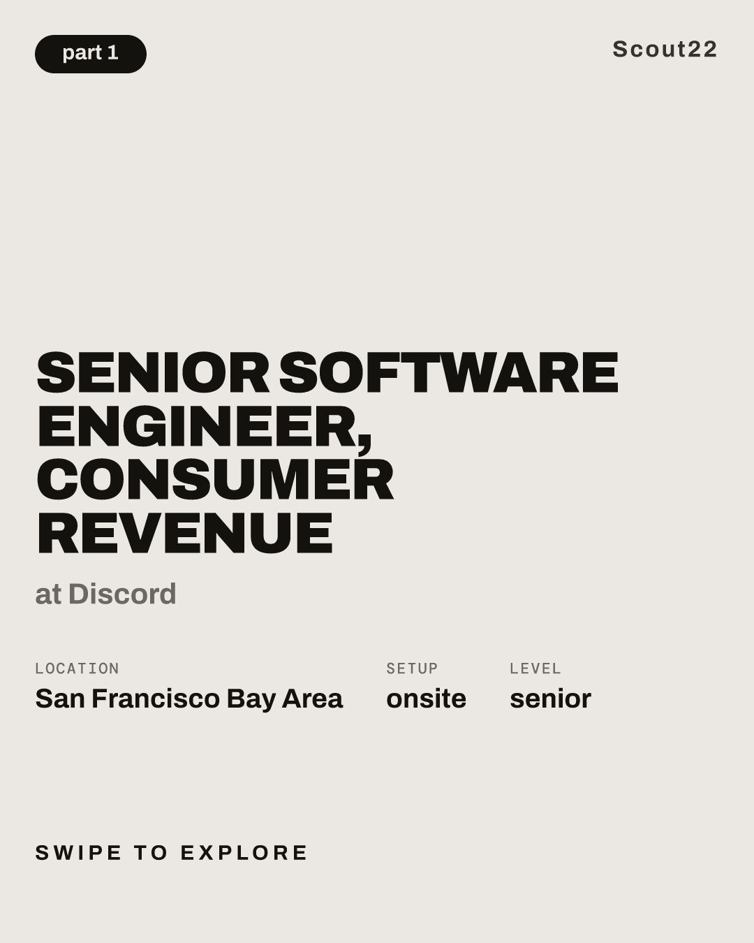 Senior Software Engineer, Consumer Revenue at Discord