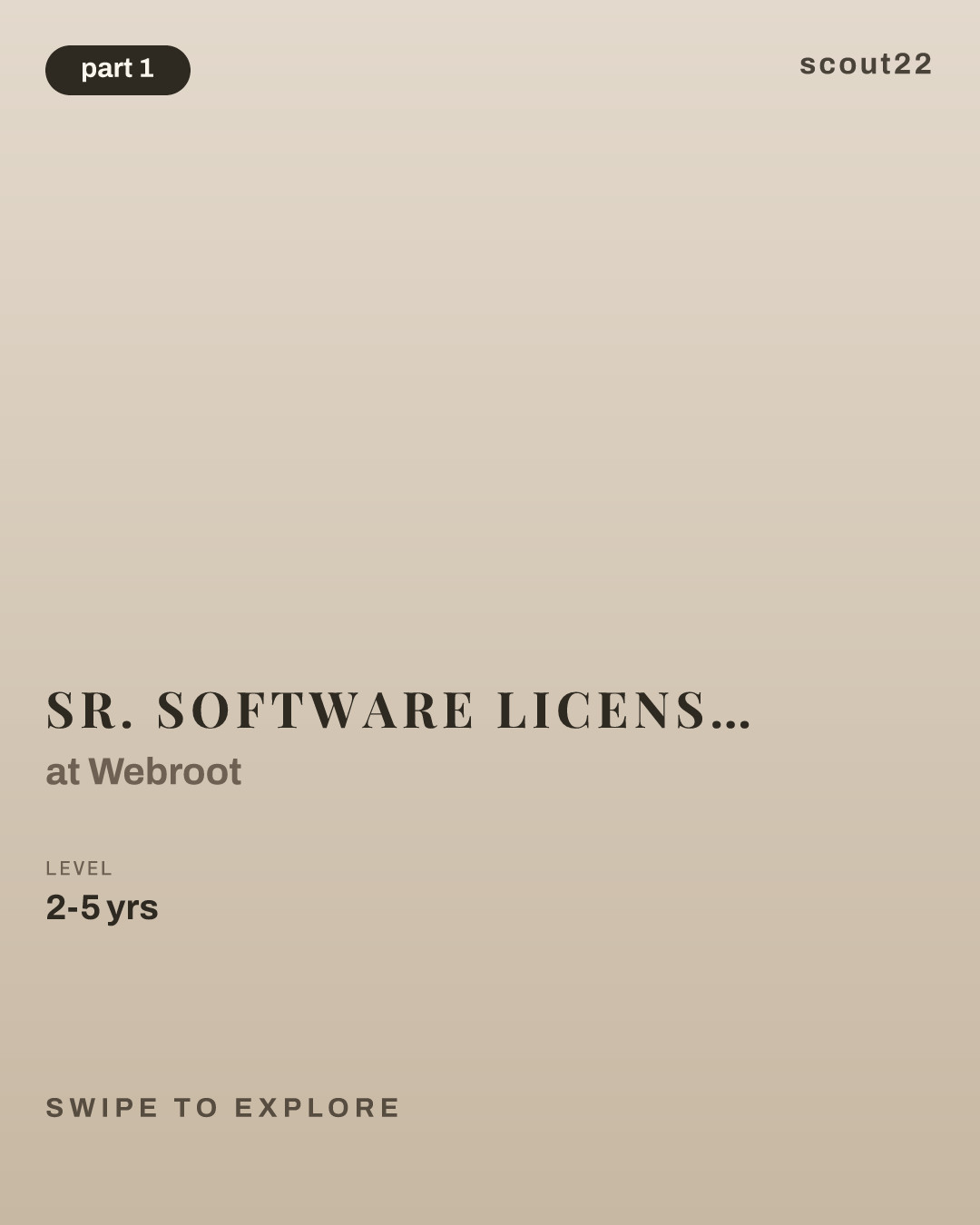 Sr. Software License Program Manager at Webroot