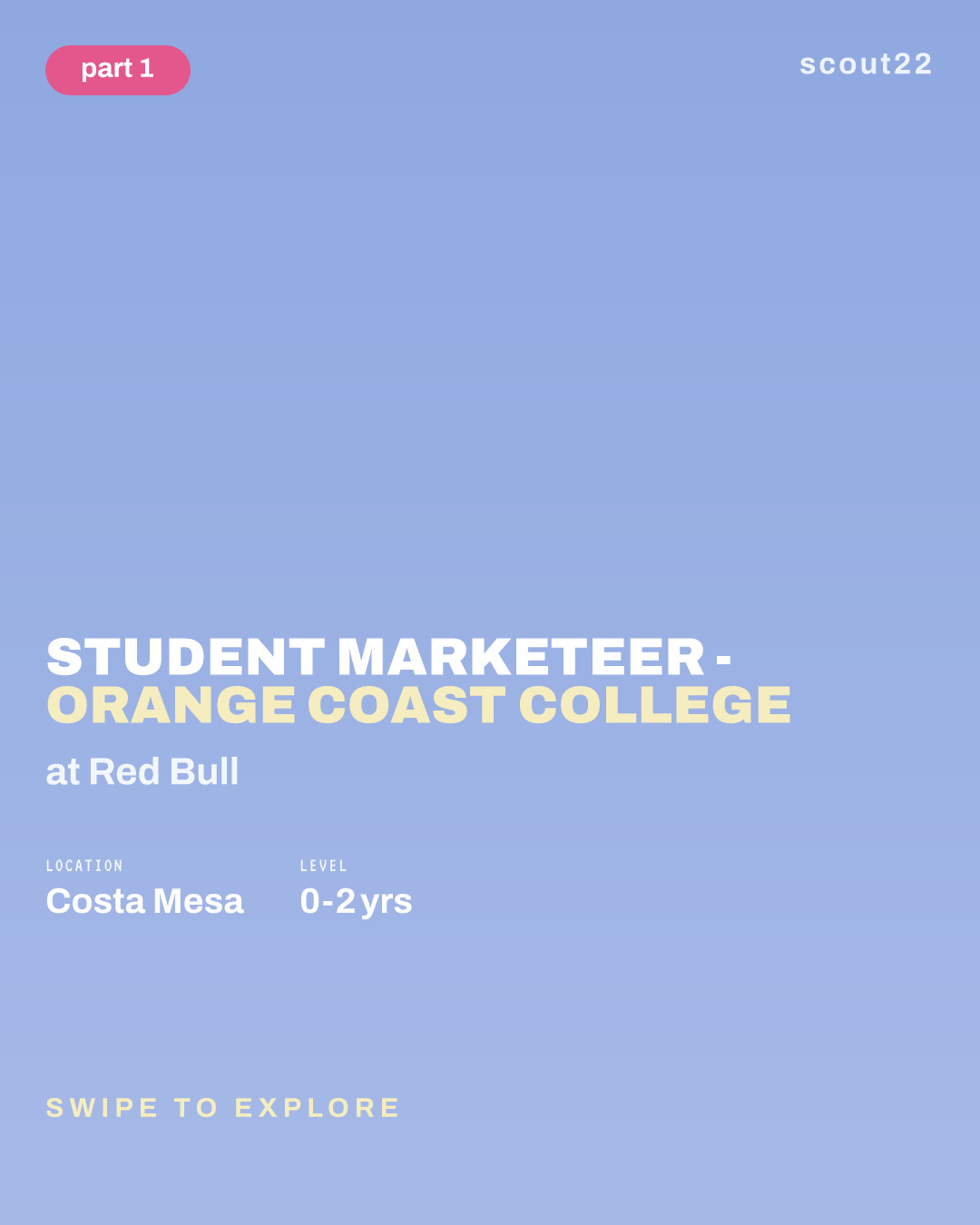 Student Marketeer - Orange Coast College at Red Bull