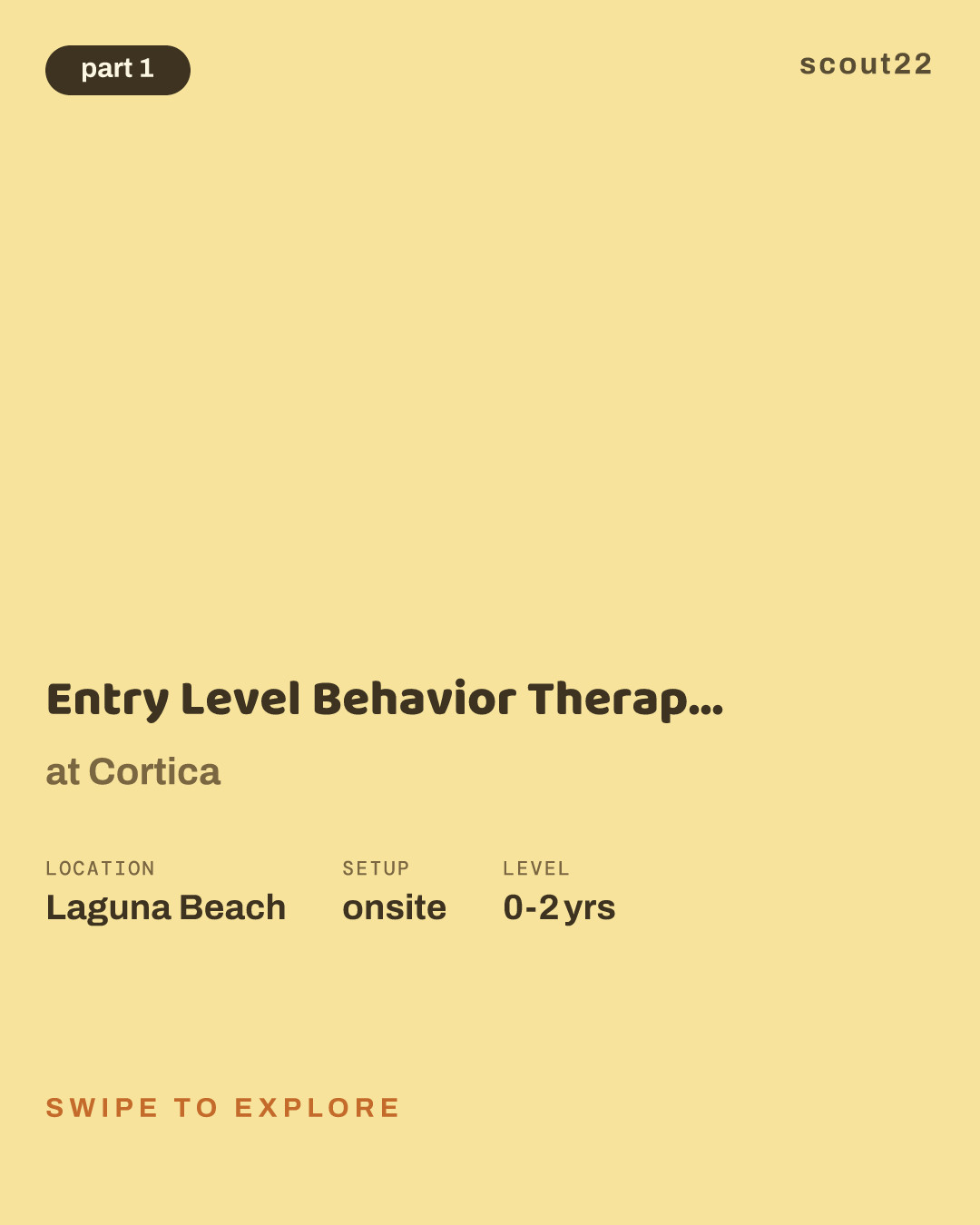 Entry Level Behavior Therapist (Paid Training) at Cortica
