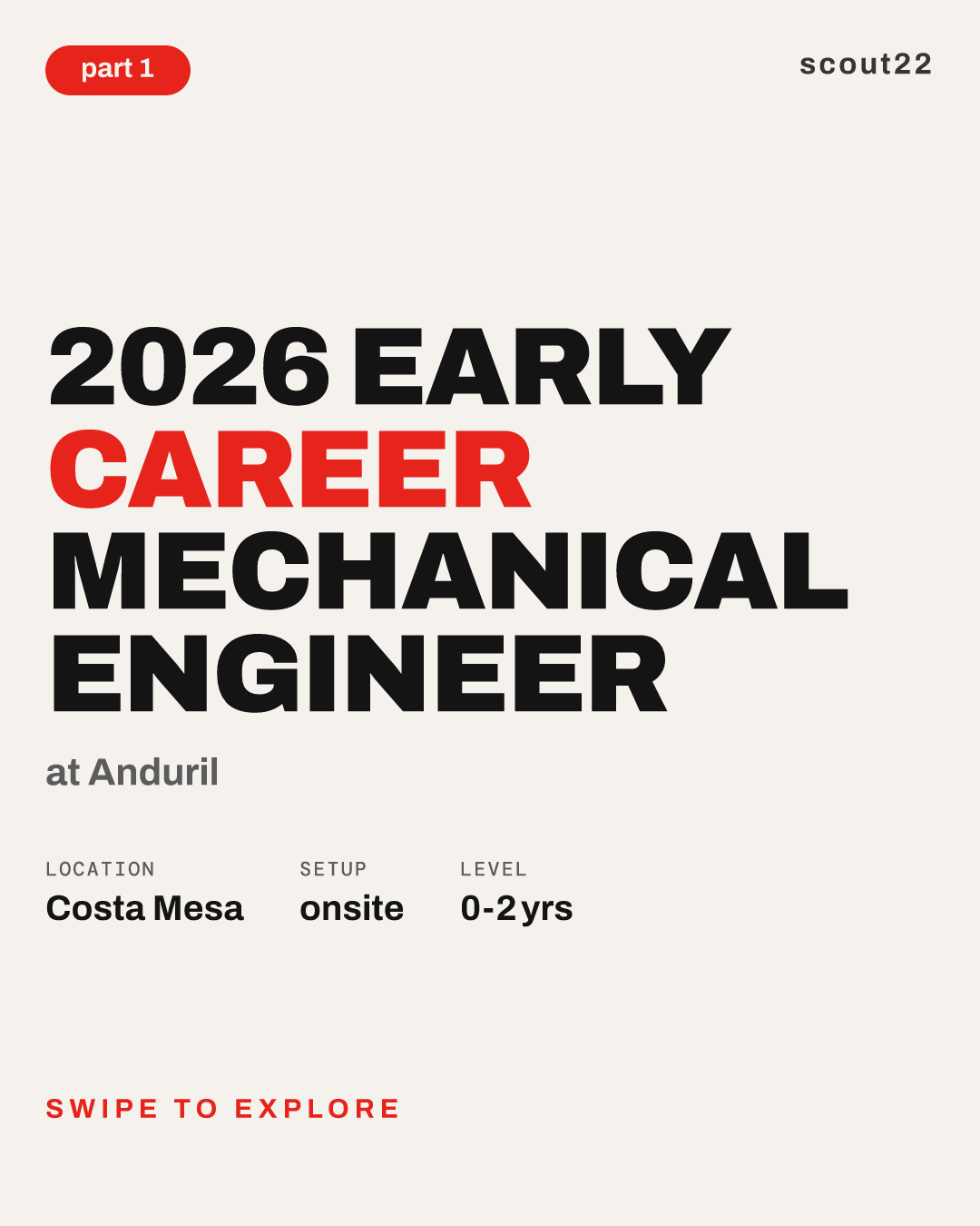 2026 Early Career Mechanical Engineer at Anduril