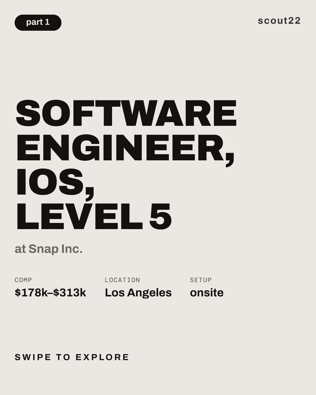 Software Engineer, iOS, Level 5 at Snap Inc.