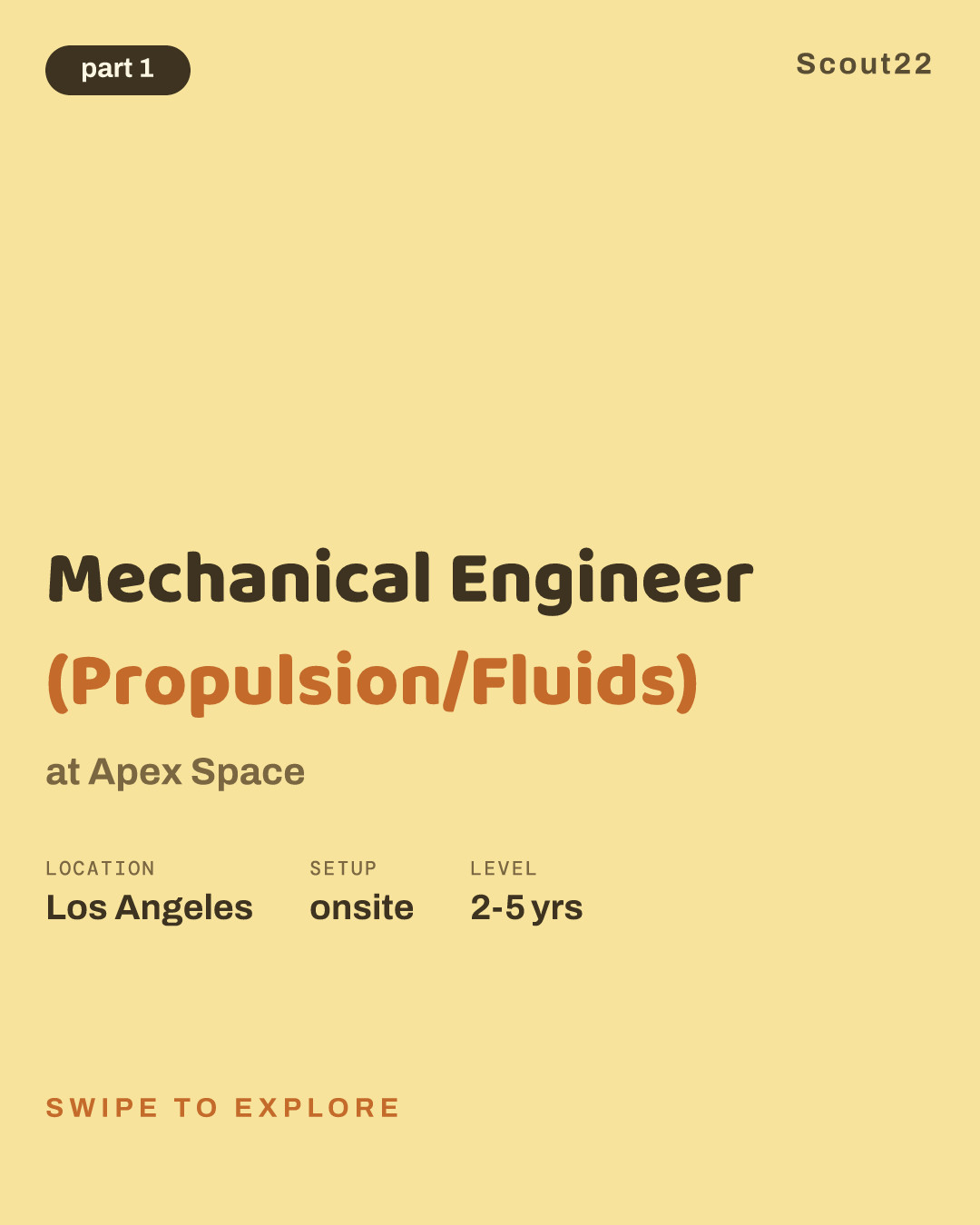 Mechanical Engineer (Propulsion/Fluids) at Apex Space