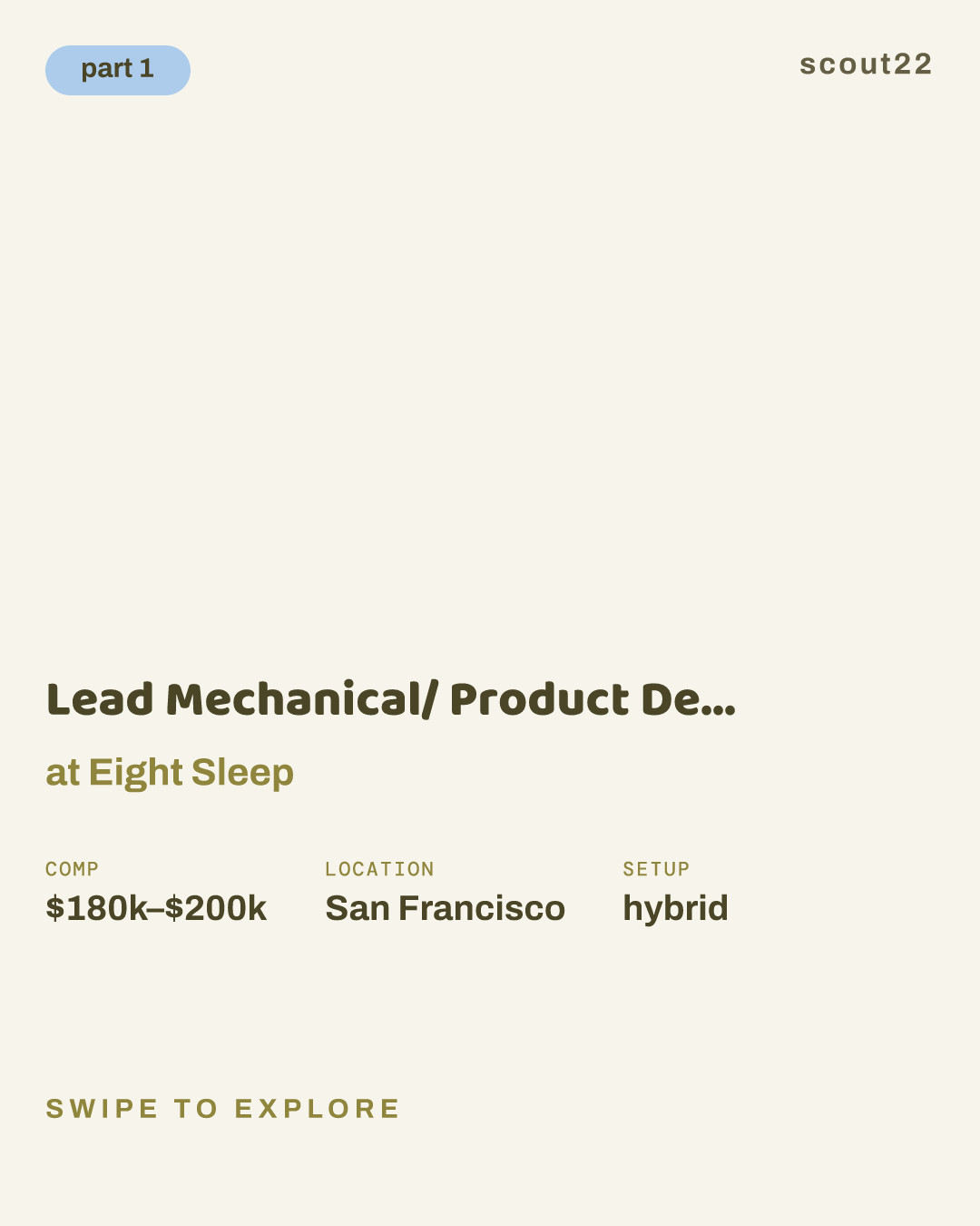 Lead Mechanical/ Product Design Engineer, Special Projects at Eight Sleep