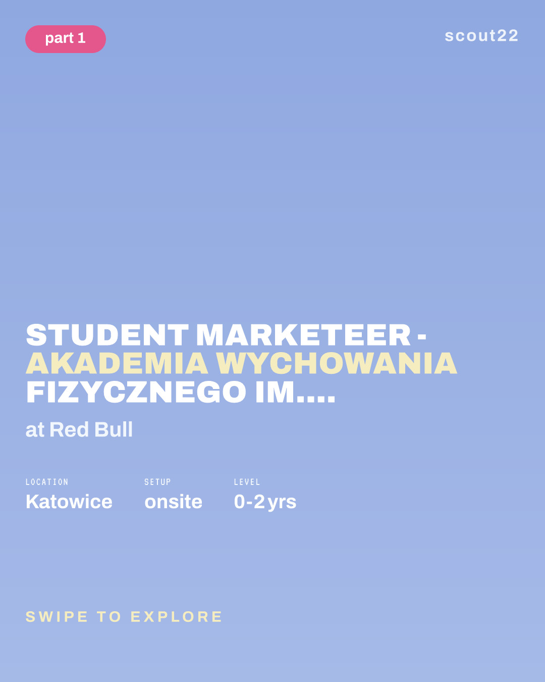 Student Marketeer -  Akademia Wychowania Fizycznego im. Jerzego Kukuczki w Katowicach at Red Bull
