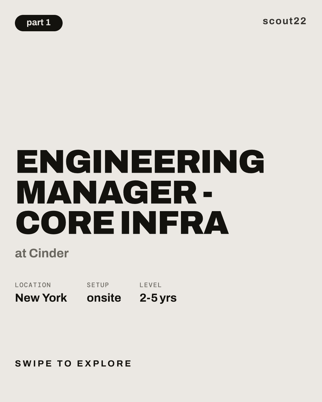 Engineering Manager - Core Infra at Cinder