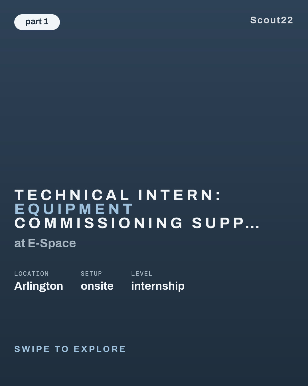 Technical Intern: Equipment Commissioning Support (Korean/English) at E-Space