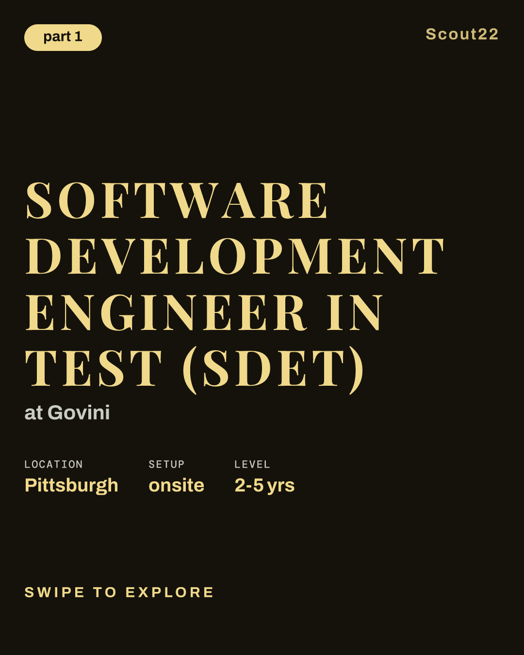 Software Development Engineer in Test (SDET) at Govini
