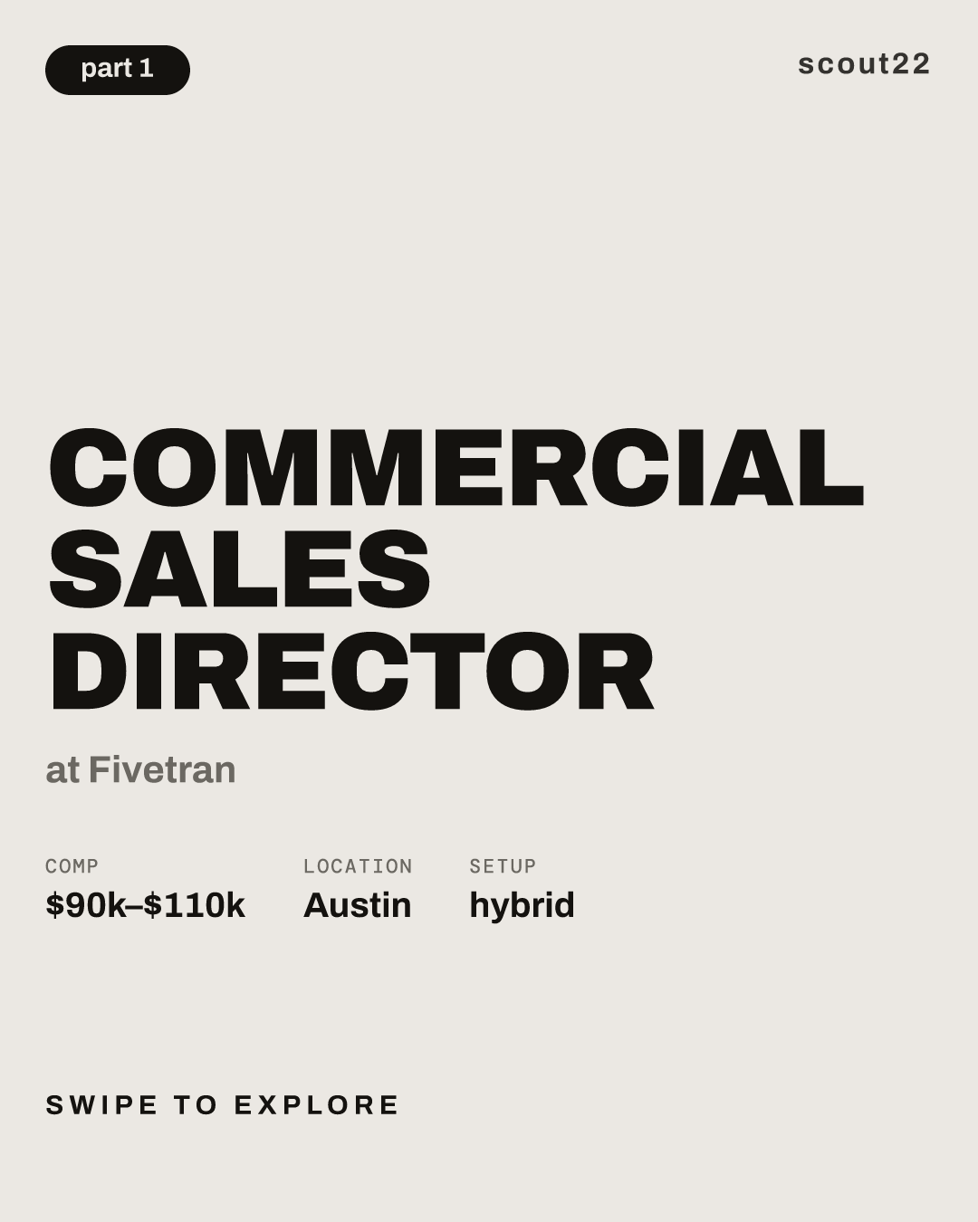 Commercial Sales Director at Fivetran