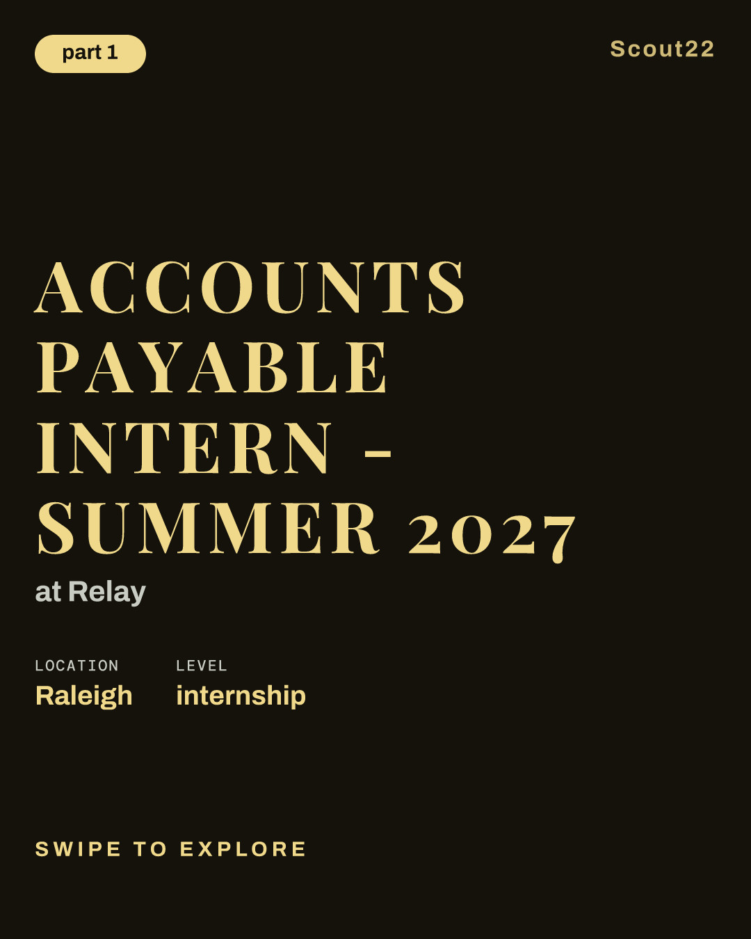Accounts Payable Intern - Summer 2027 at Relay