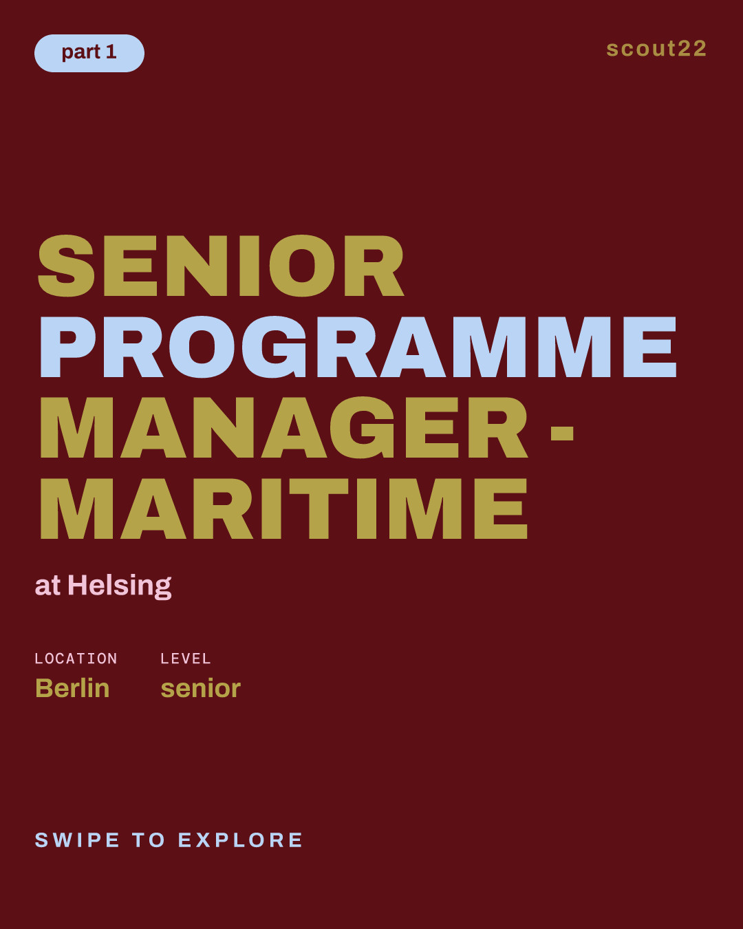 Senior Programme Manager - Maritime at Helsing