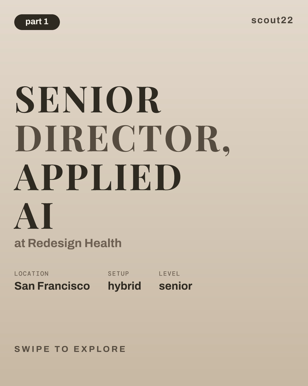 Senior Director, Applied AI at Redesign Health