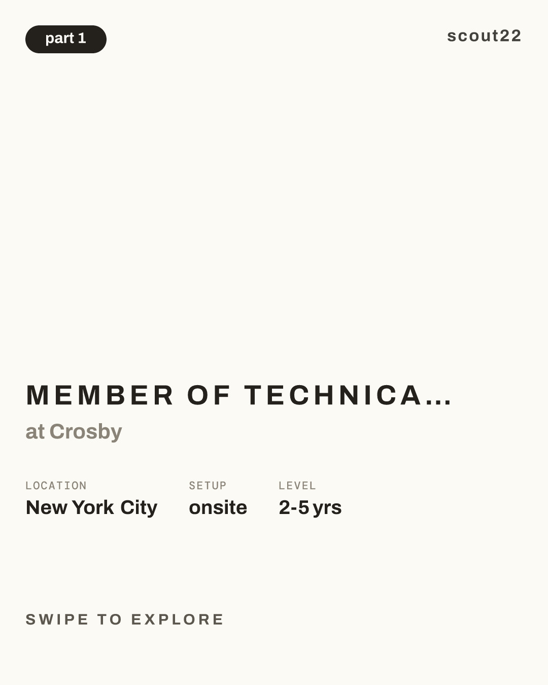 Member of Technical Staff, Research Engineer at Crosby