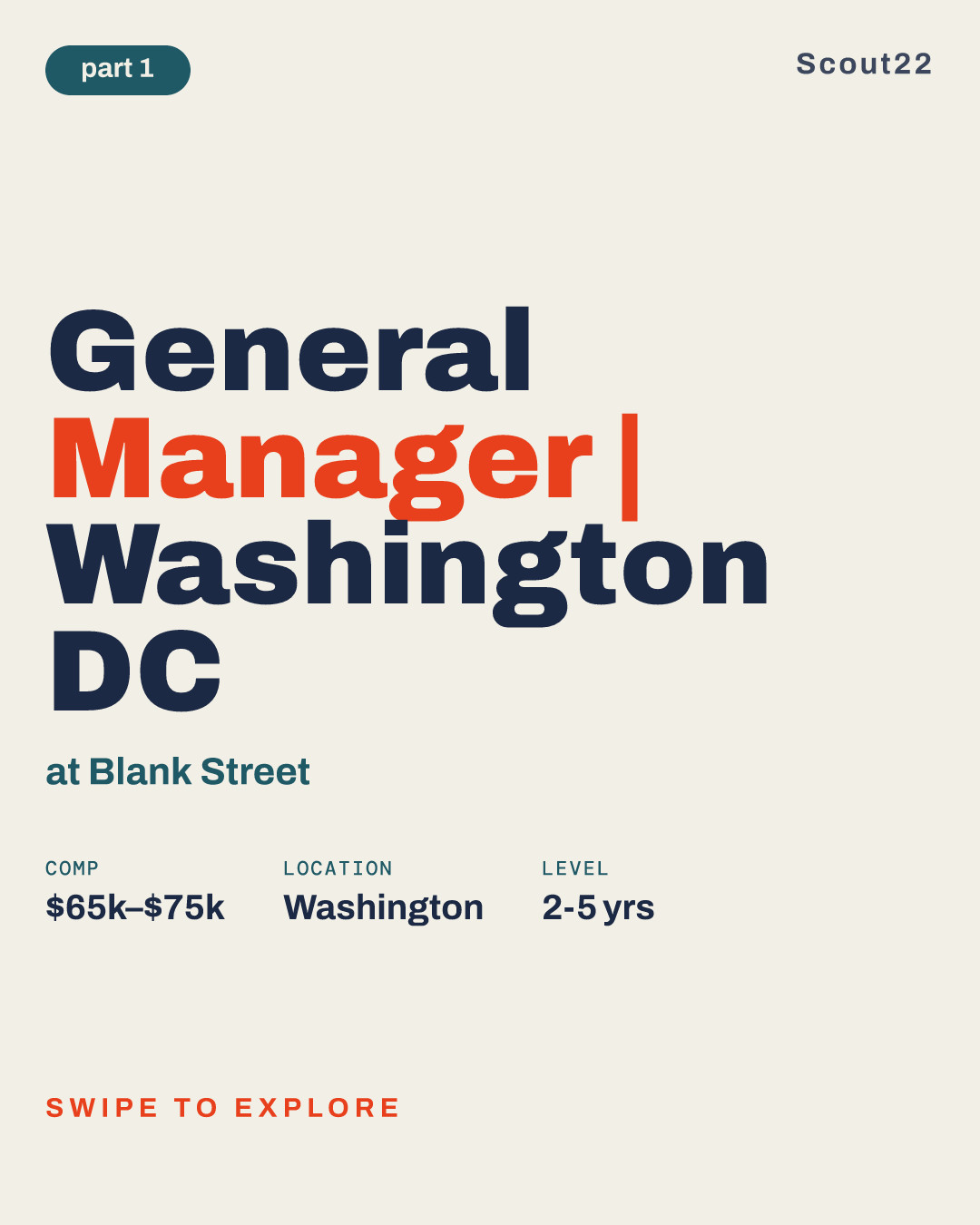 General Manager | Washington DC at Blank Street