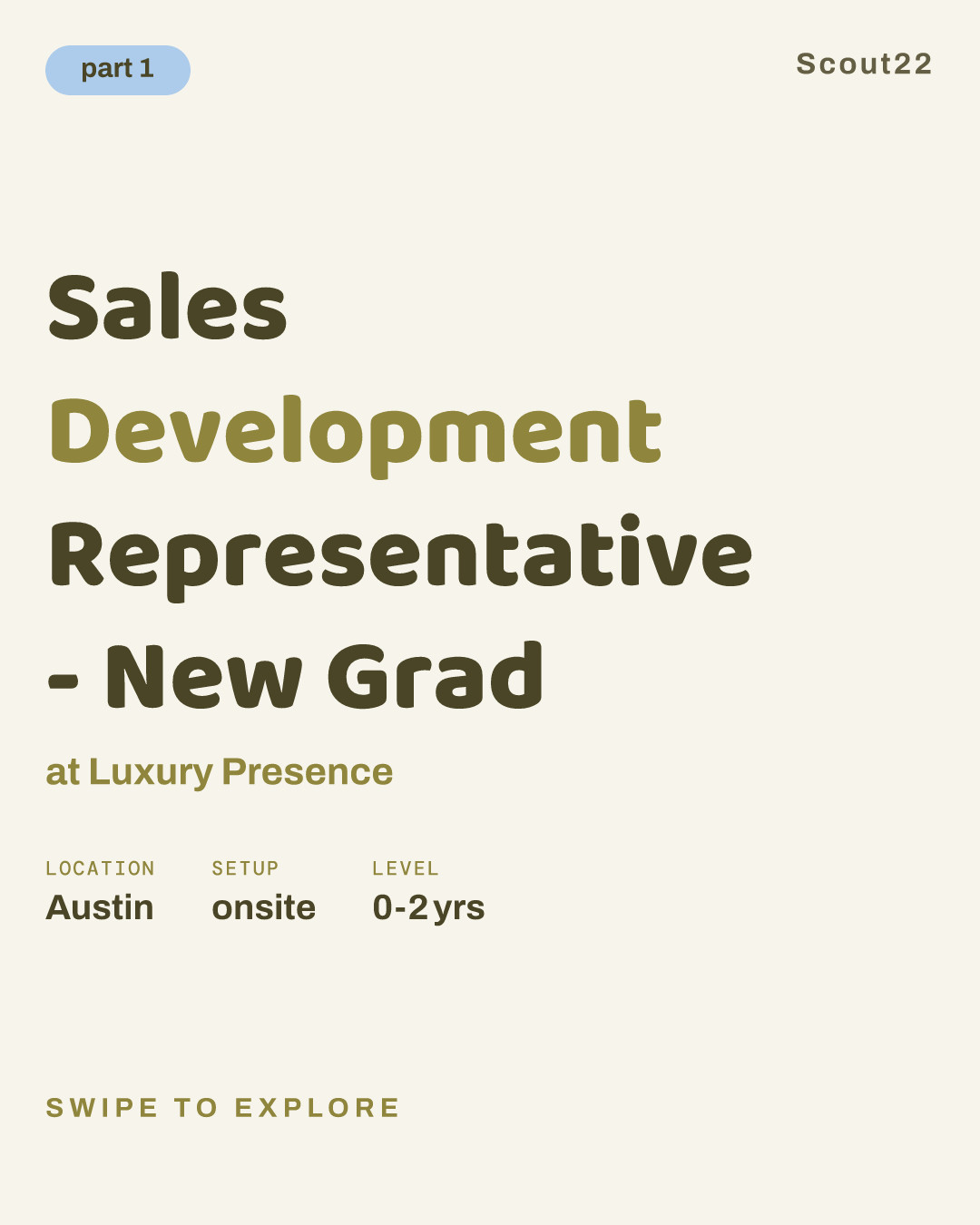Sales Development Representative - New Grad at Luxury Presence