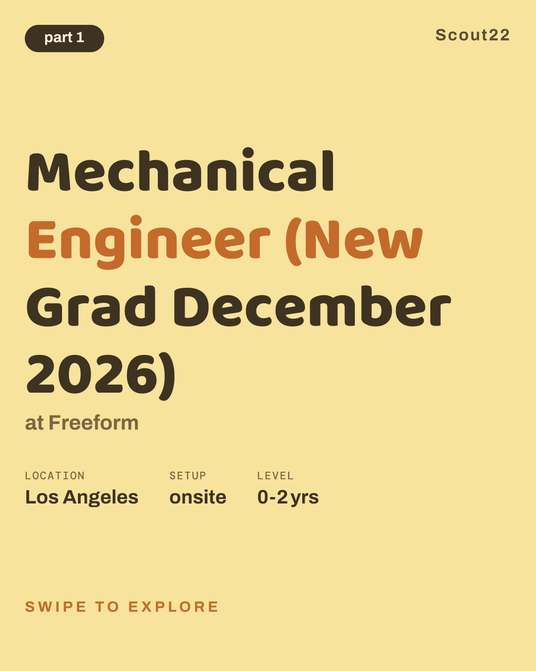 Mechanical Engineer (New Grad December 2026) at Freeform