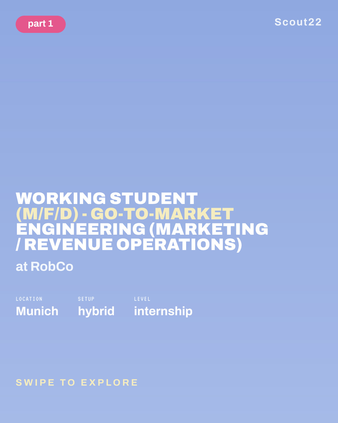 Working Student (m/f/d) - Go-to-Market Engineering (Marketing / Revenue Operations) at RobCo