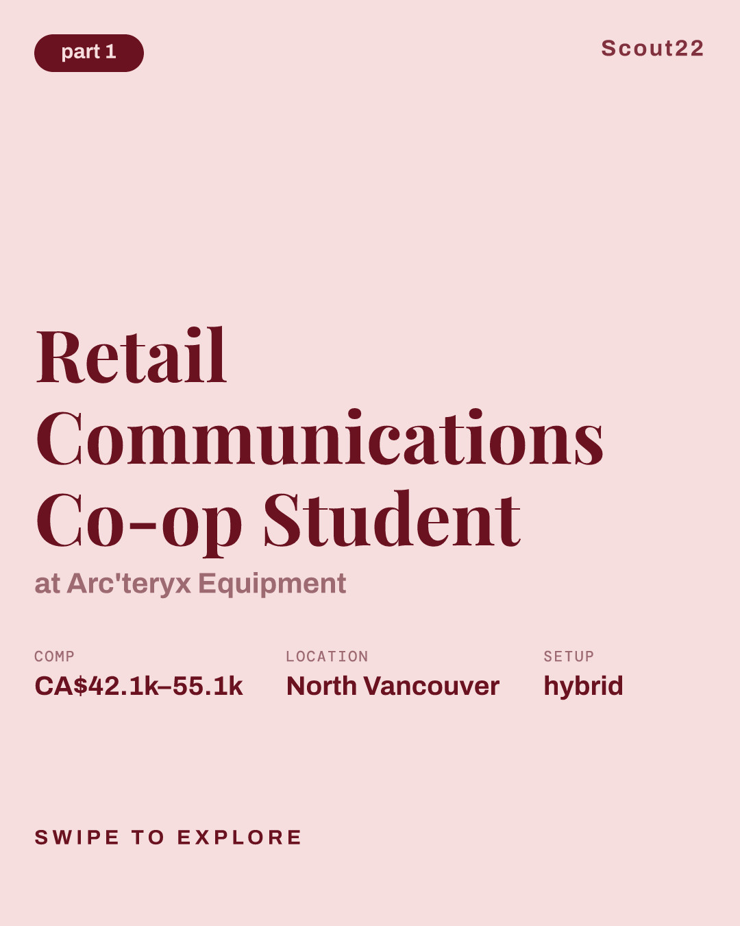 Retail Communications Co-op Student at Arc'teryx Equipment