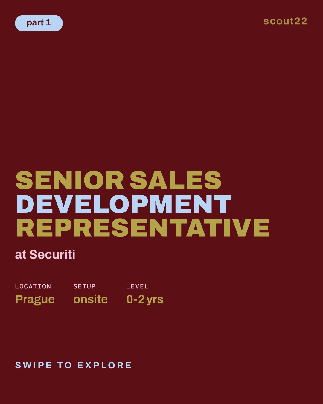 Senior Sales Development Representative at Securiti