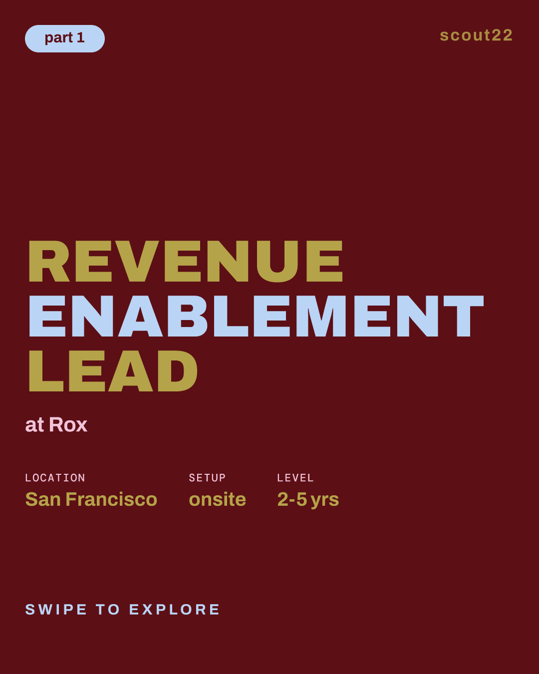 Revenue Enablement Lead at Rox