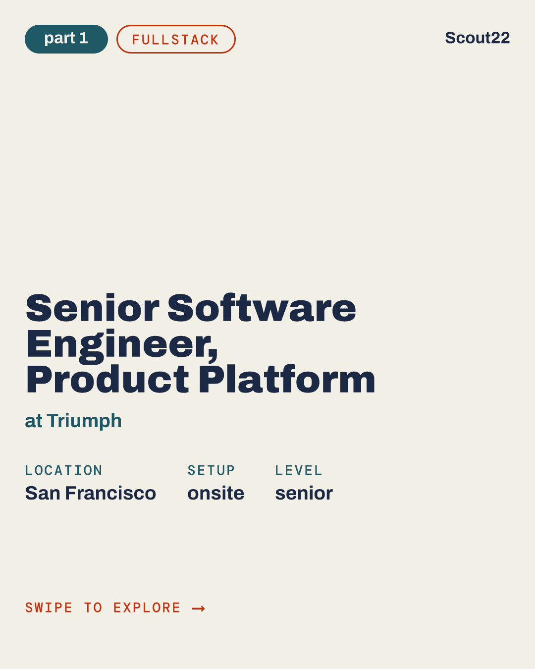 Senior Software Engineer, Product Platform (Fullstack) at Triumph