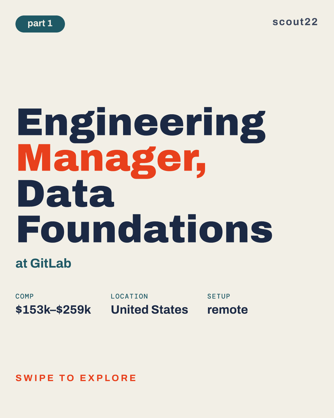 Engineering Manager, Data Foundations at GitLab
