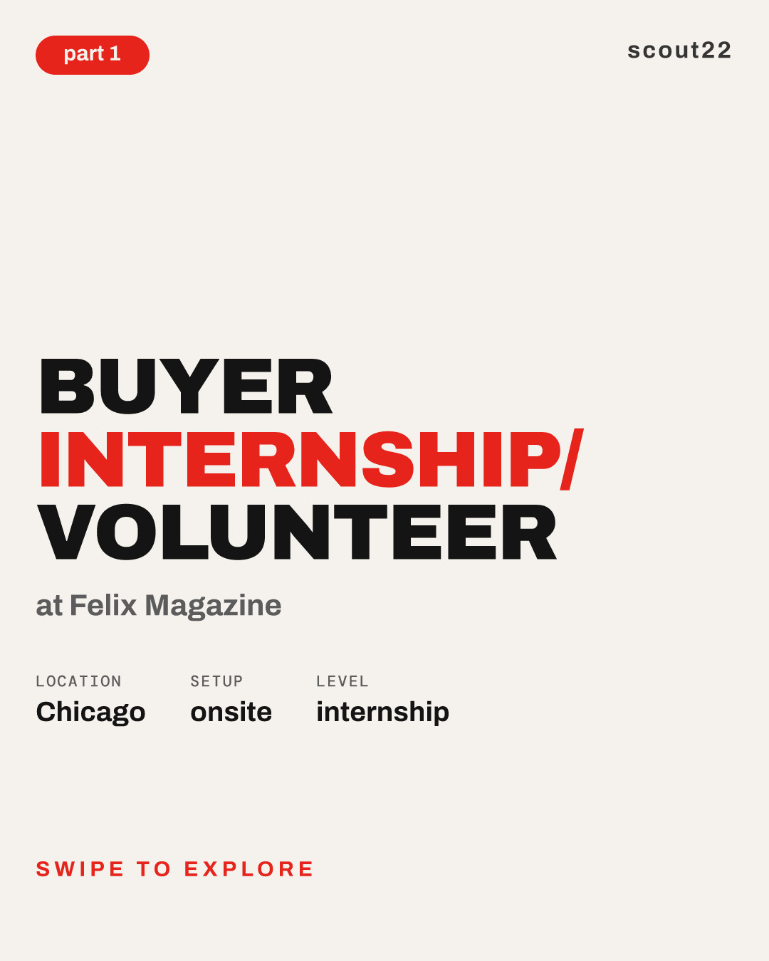 Buyer Internship/ Volunteer at Felix Magazine