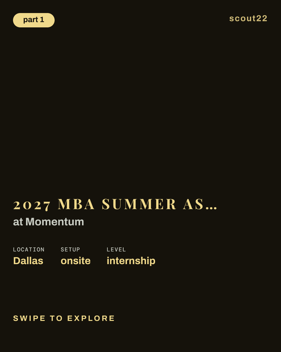 2027 MBA Summer Associate - Strategy & Operations at Momentum