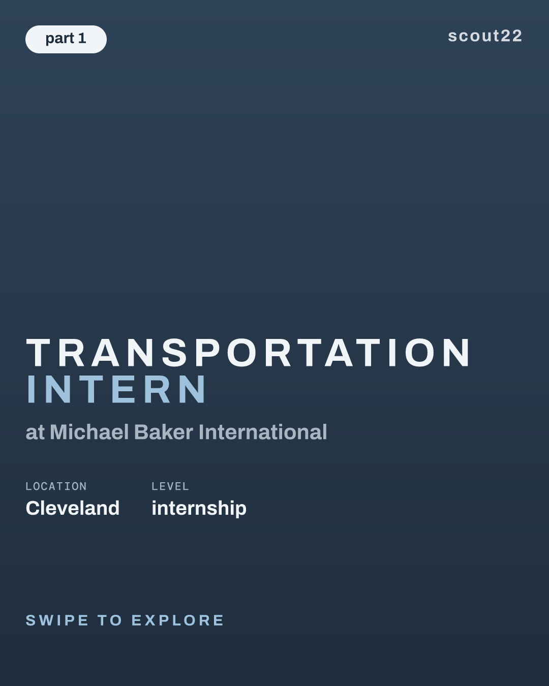Transportation Intern at Michael Baker International