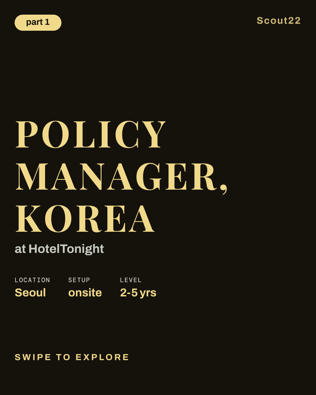 Policy Manager, Korea at HotelTonight
