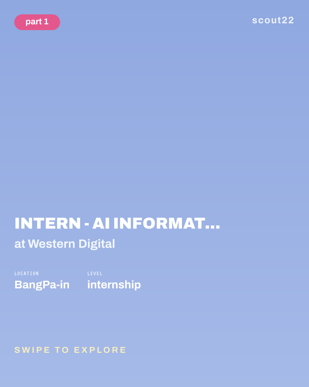 Intern - AI Information Technology (Studying Master's and Bachelor Degree) at Western Digital