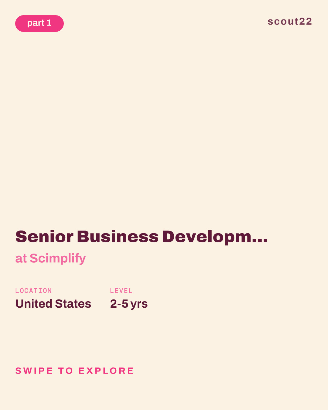 Senior Business Development Manager - New Jersey at Scimplify