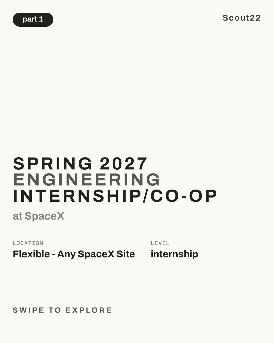 Spring 2027 Engineering Internship/Co-op at SpaceX