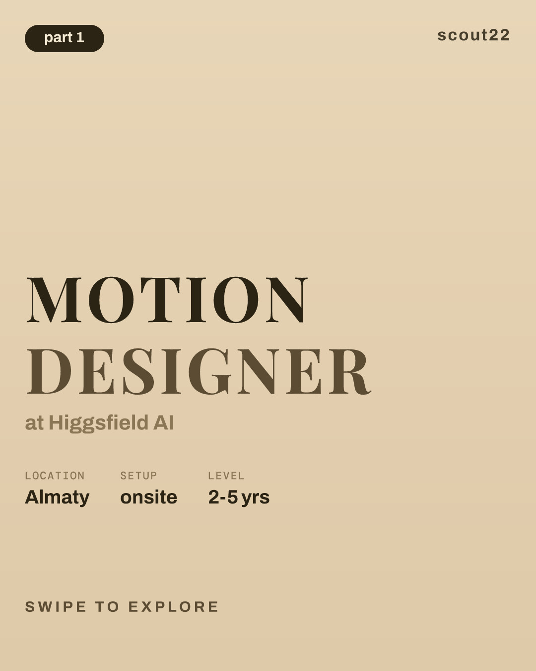 Motion Designer at Higgsfield AI