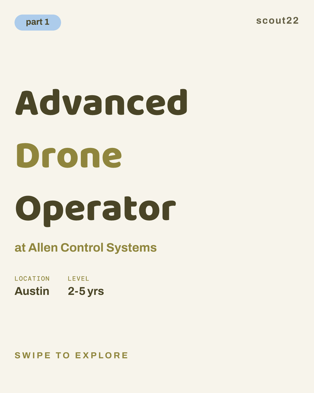 Advanced Drone Operator at Allen Control Systems