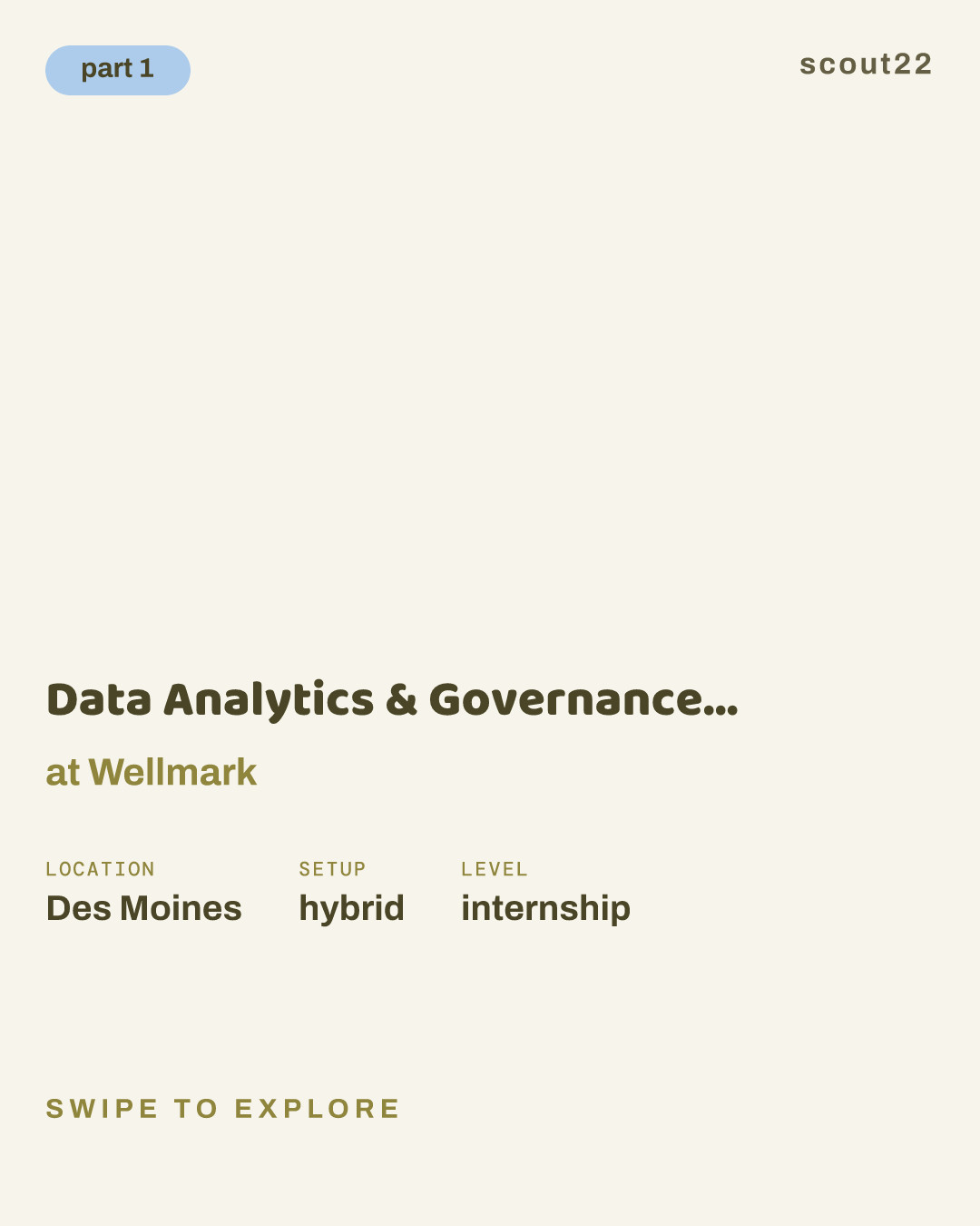 Data Analytics & Governance Internship at Wellmark