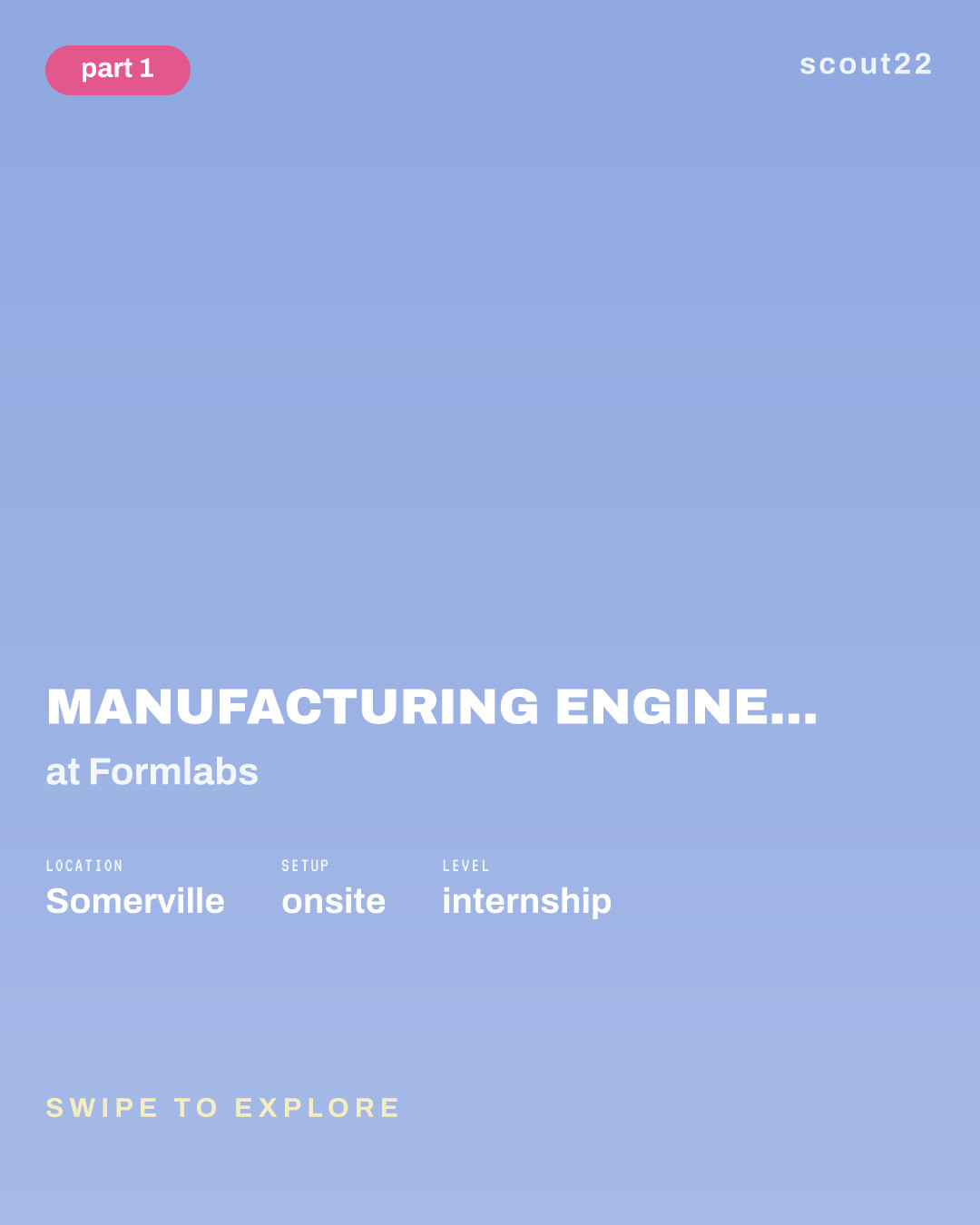 Manufacturing Engineering Intern (Winter/Spring 2027) at Formlabs