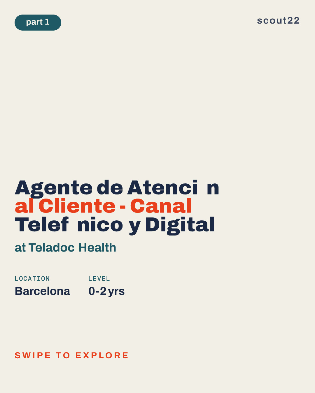 Agente de Atención al Cliente - Canal Telefónico y Digital at Teladoc Health