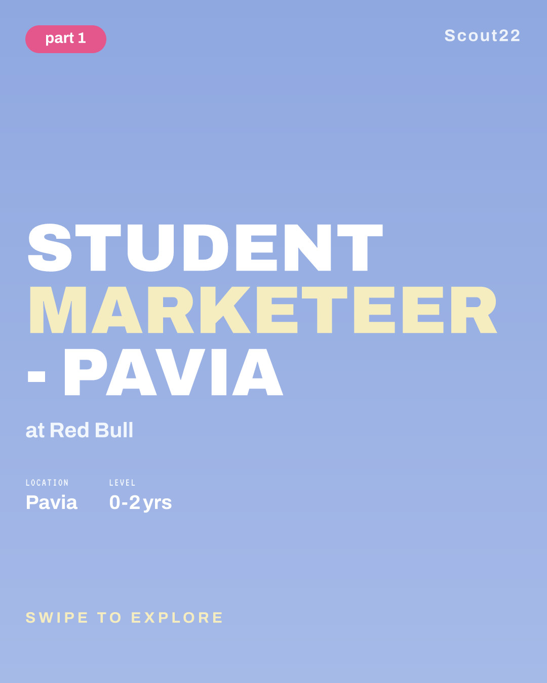STUDENT MARKETEER - Pavia at Red Bull