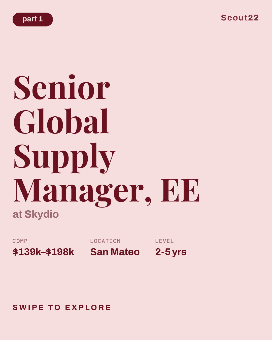 Senior Global Supply Manager, EE at Skydio