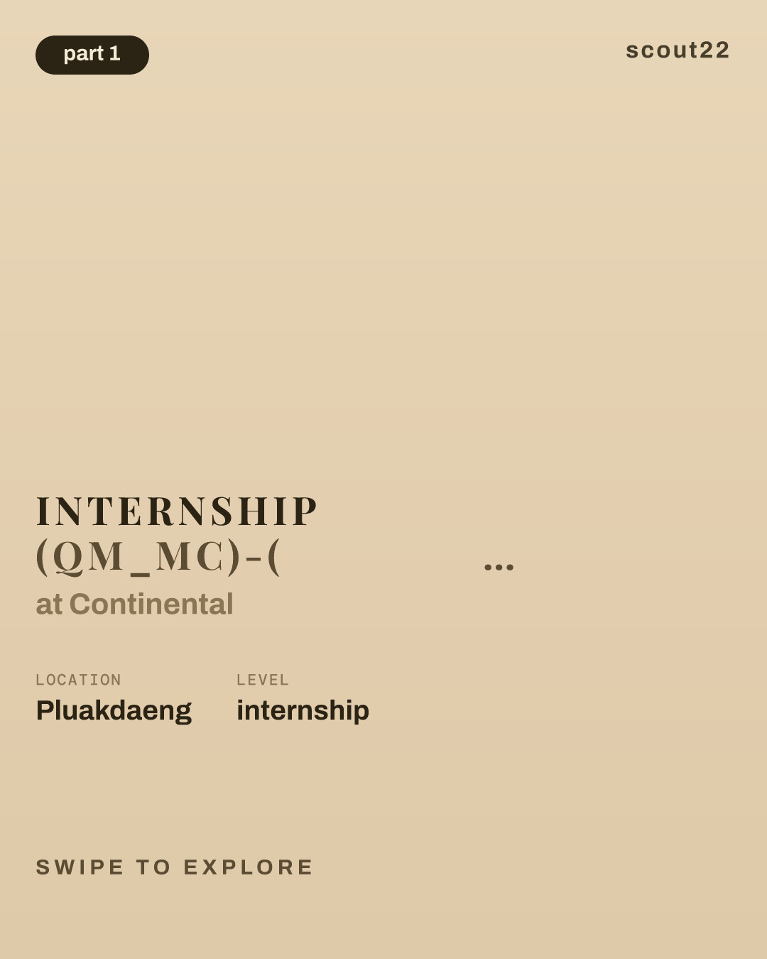 Internship (QM_MC)-(นักศึกษาฝึกงาน) at Continental