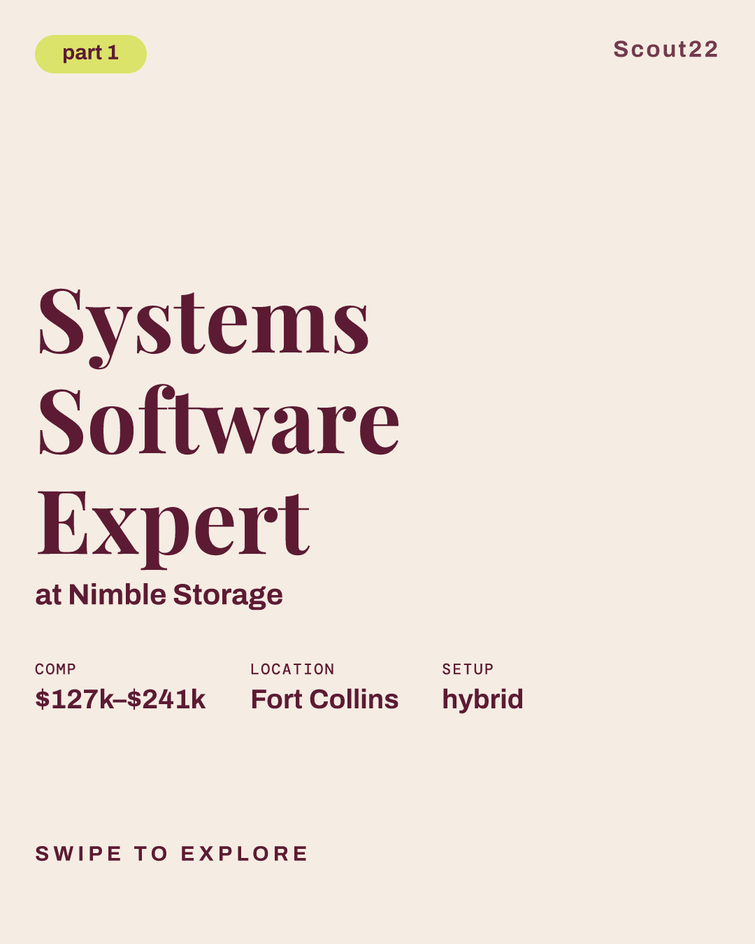Systems Software Expert at Nimble Storage