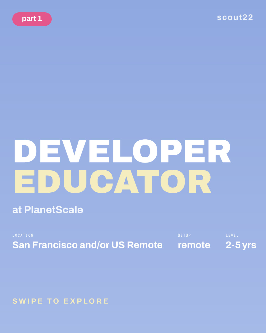 Developer Educator at PlanetScale