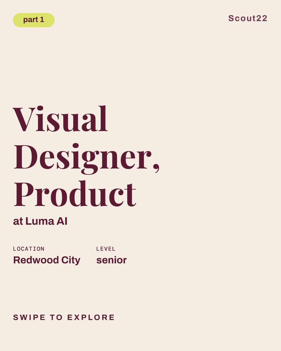 Visual Designer, Product at Luma AI