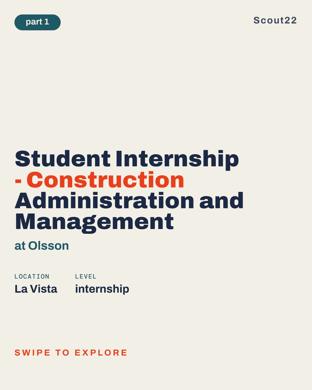 Student Internship - Construction Administration and Management at Olsson