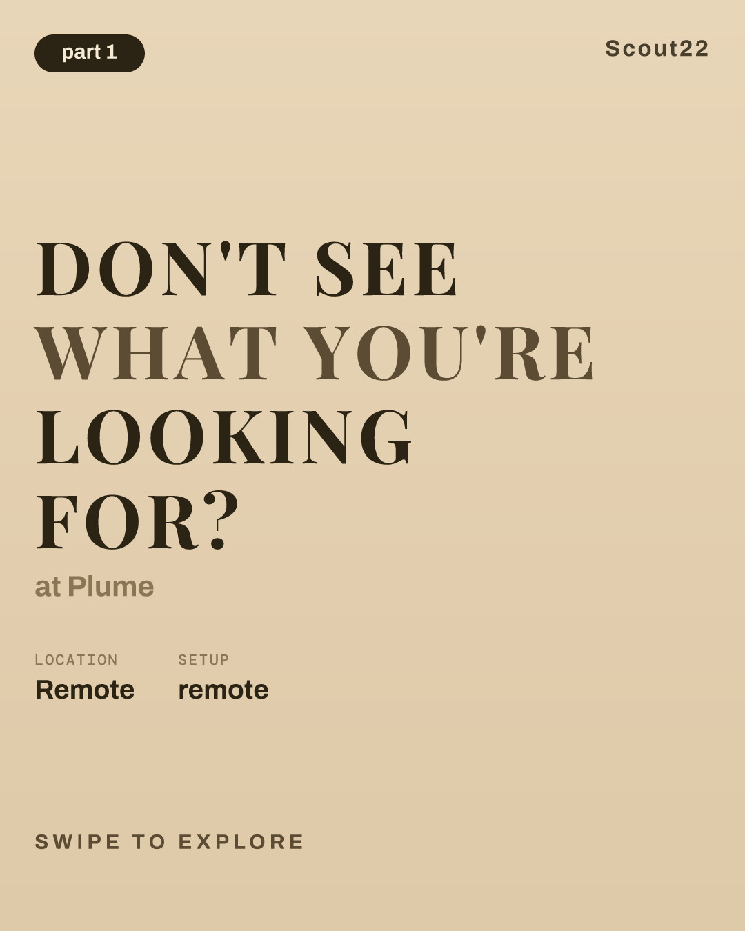 Don't see what you're looking for? at Plume