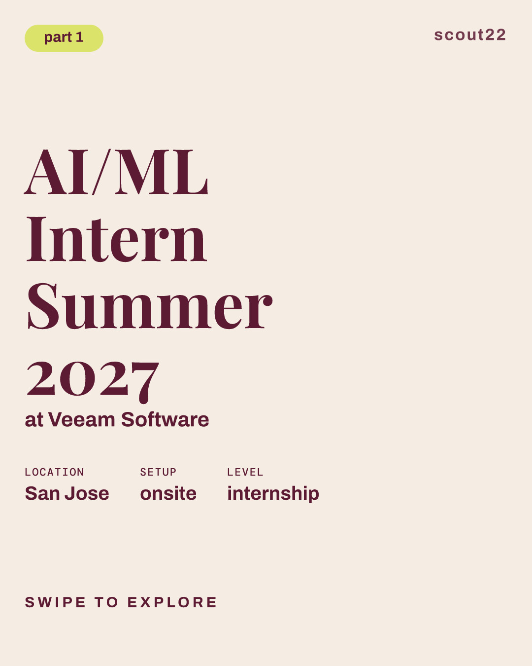 AI/ML Intern Summer 2027 at Veeam Software