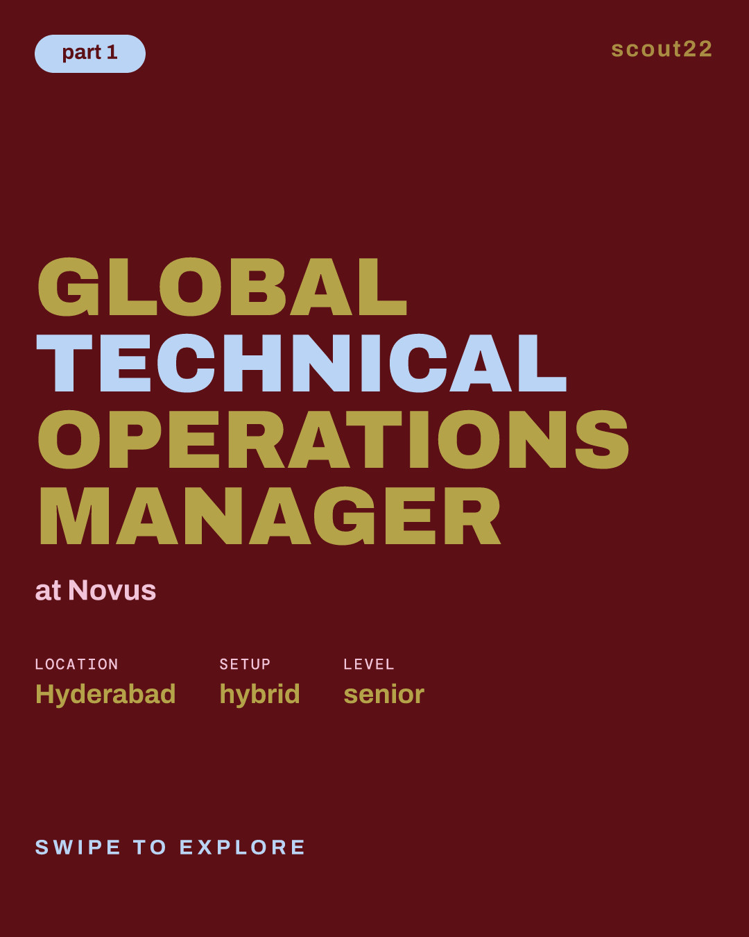 Global Technical Operations Manager at Novus