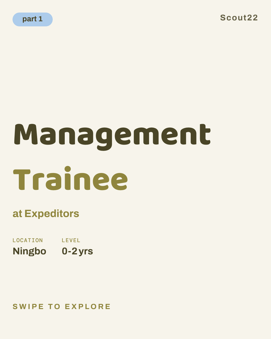 Management Trainee at Expeditors