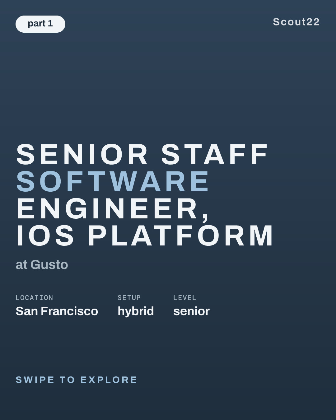 Senior Staff Software Engineer, iOS Platform at Gusto